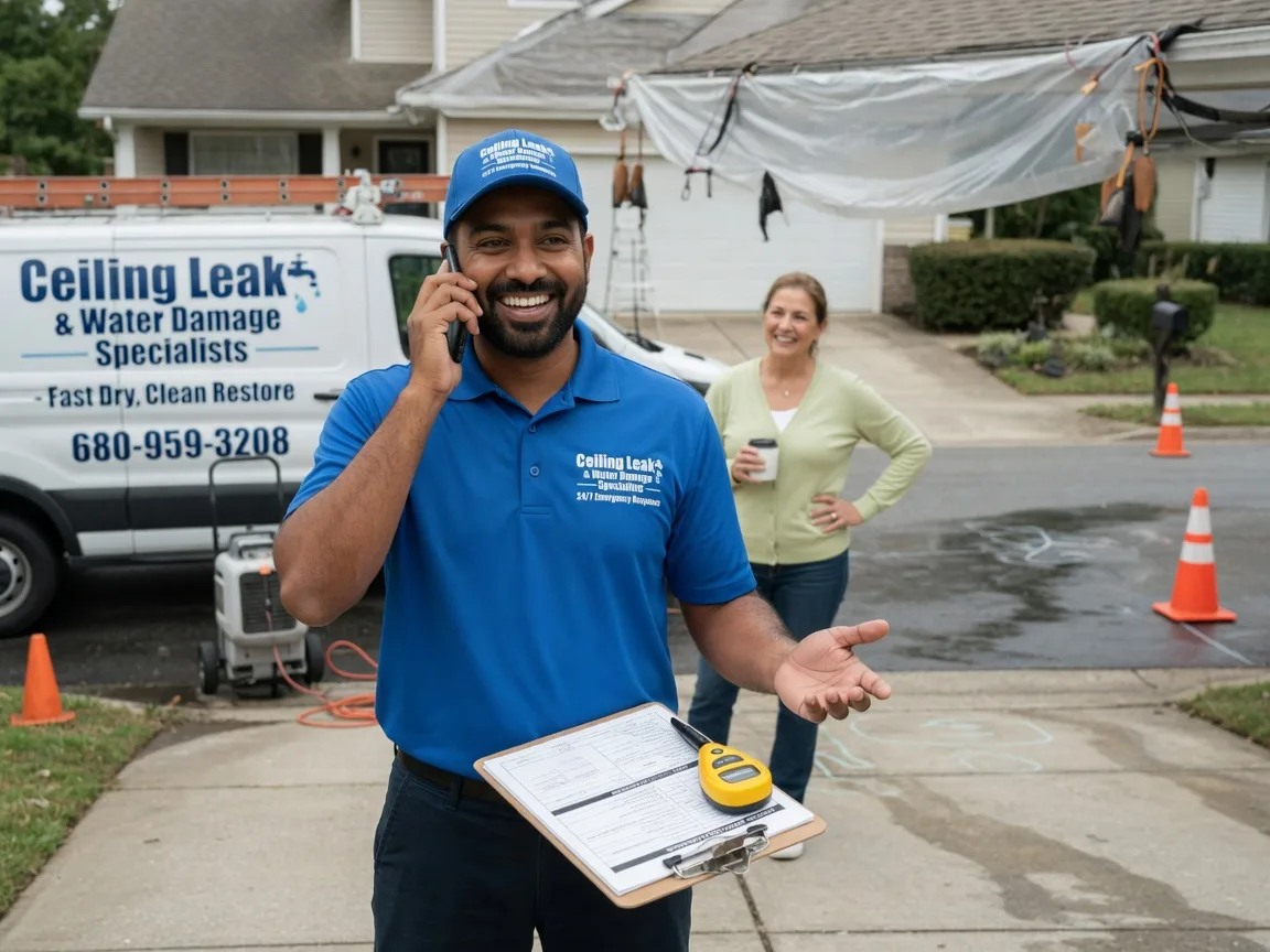 Ceiling Leak Cleanup Odebolt, IA FAQs